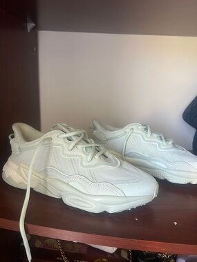 adidas Pale Green/Off-White Chunky Athletic Sneakers